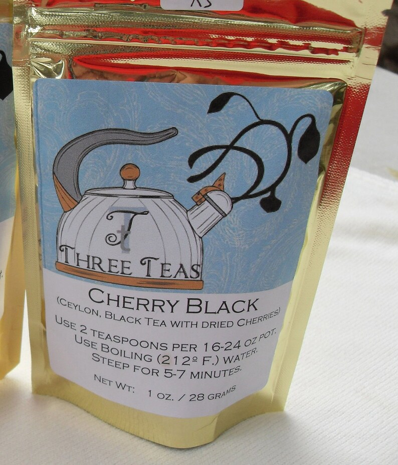 Cherry Black Tea Ceylon Tea with Dried Cherries Private Label Etsy