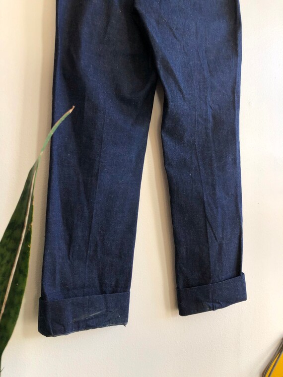 Vintage 1950’s levi’s “big e” side zip denim jeans - image 8