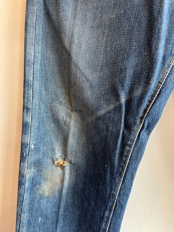 Vintage 1950's levi's "big e" redlines 505 selved… - image 3