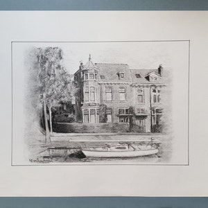Made to order charcoal drawing of your house