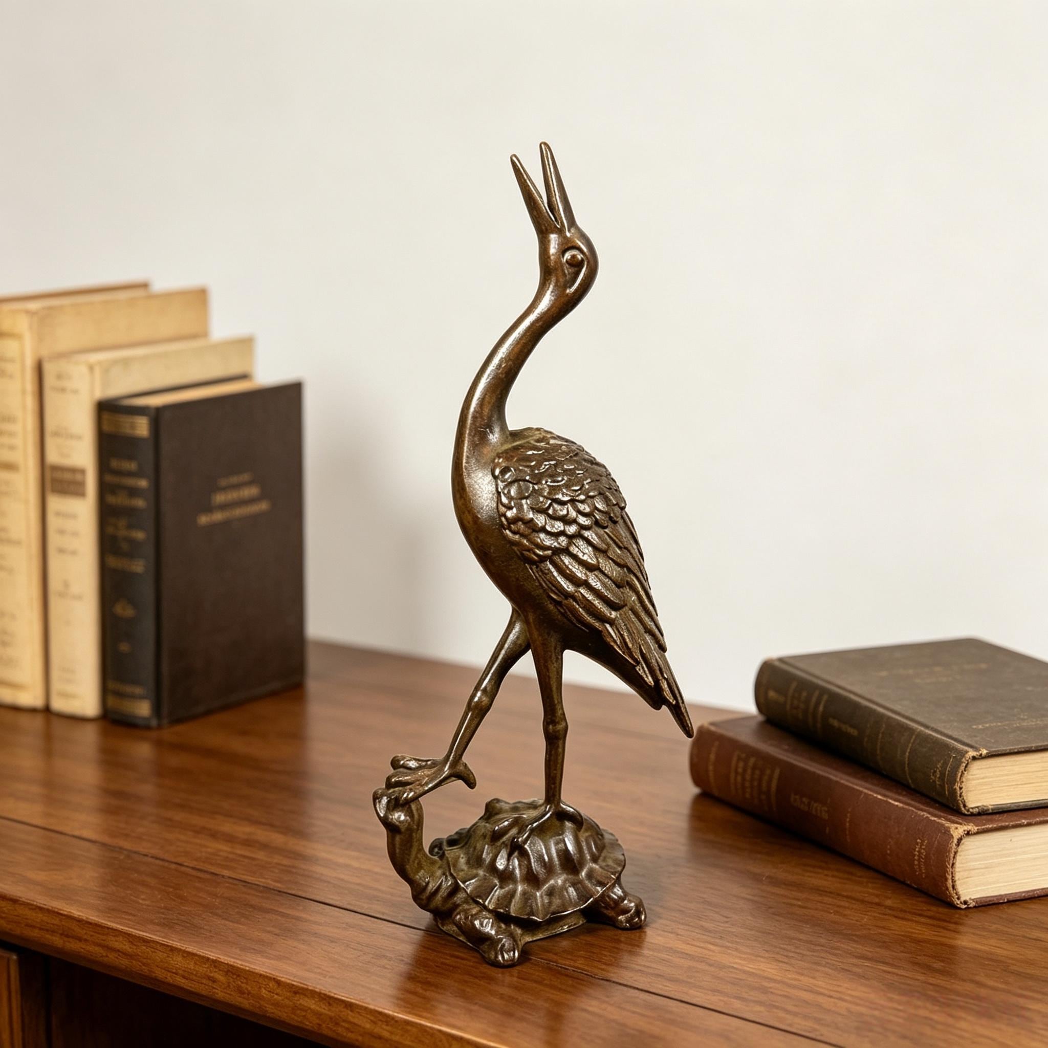 Crane on Turtle - Etsy