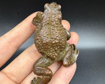 Retro bronze toad Sculptures Ornaments /Home Desktop Crafts Decorations