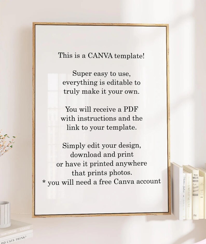 YEARBOOK AD Template, Edit with CANVA, Full Page, Editable Layout, Minimalist 12 photos Senior Graduate 8.5x11 inch High School Grad image 6