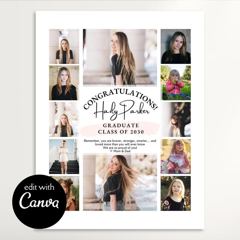 2026 yearbook ad canva template full page customizable