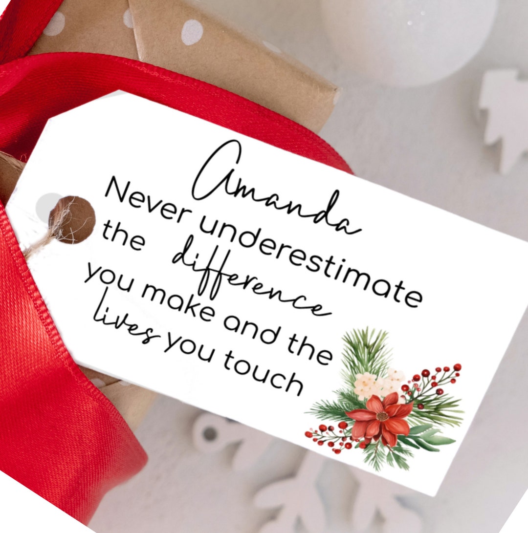 Volunteer Appreciation Gift Tag Printable, Editable Template ...