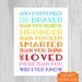 Printable Print Always Remember Quote You Are Braver Nursery Wall Art ...