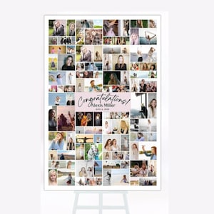 Canva 編集可能テンプレート 写真を追加、大きなポスターコラージュ、96 枚の写真編集可能テンプレート、即時ダウンロード印刷可能サイン、写真コラージュ