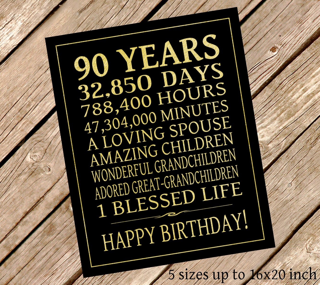 90th Birthday Party Sign Digital File Instant Download 90th-birthday-party-sign-digital-file-instant-download