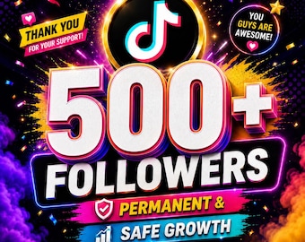 TikTok 500+ prawdziwych obserwujących | Szybka dostawa | Natychmiastowy wzrost Twojego profilu | Bezpieczne i trwałe