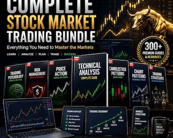 Complete Stock Market Trading Bundle | Price Action, Candlestick, Chart Patterns, Technical Analysis Guides & Tutorials