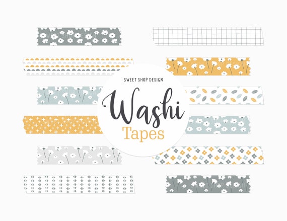 Free Printable Washi Tape for Summer Planners - Semigloss Design