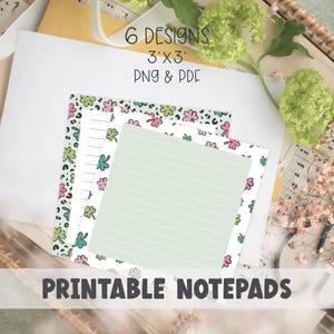 TANTA FORTUNA, modello di blocco note stampabile, design trifoglio, foglio promemoria, lista delle cose da fare