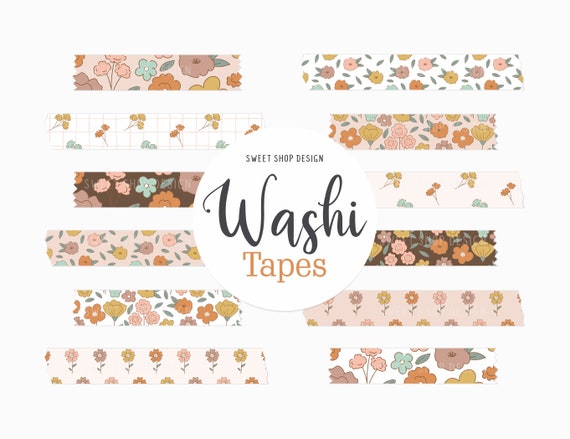 Boho Digital Washi Tape Stickers Boho Washi Tape for Goodnotes, Notability Boho  Washi Tape for Digital Planners Washi Tape Clipart 