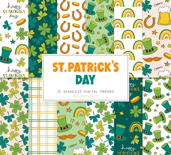 Fotohintergrund 'Kleeblatt' Für St. Patrick's Day – 2,2 X 1,5 M Vinyl, Nahtlos, Für Studio, Party & Home