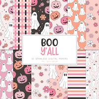 Digital Paper / Seamless Pattern, Pastel Goth Valentine , Spooky and ...