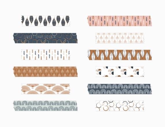 Digital Washi Tape ABSTRACT BOHO Graphic by Sweet Shop Design · Creative  Fabrica