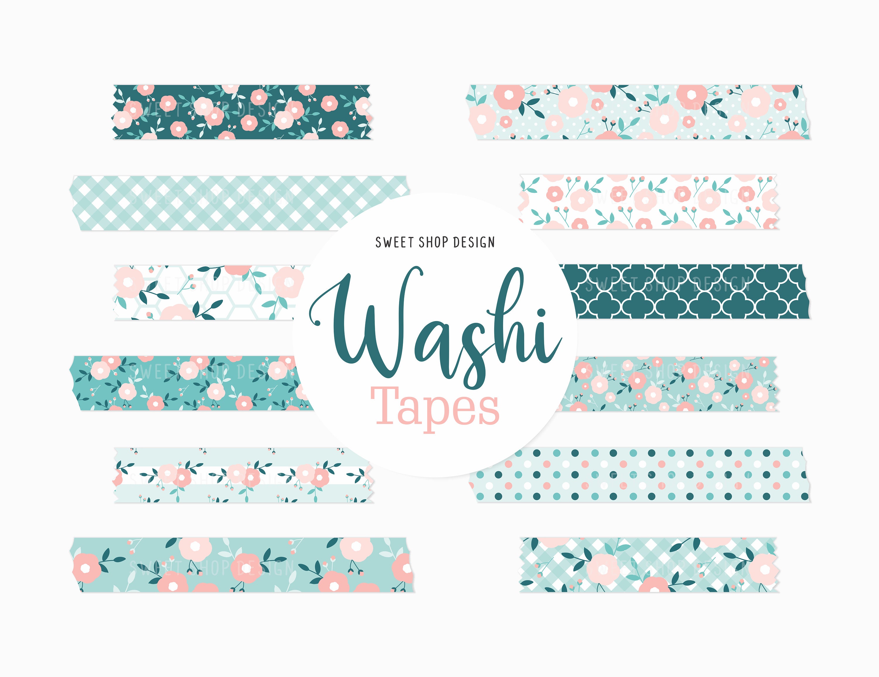 Digital Washi Tape Clipart BOHO RAINBOWS, Graphics With Rainbows