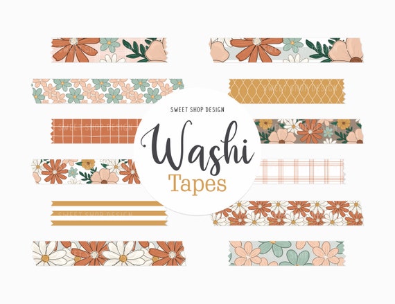 Digital Washi Tape Clipart BOHO RAINBOWS, Graphics With Rainbows