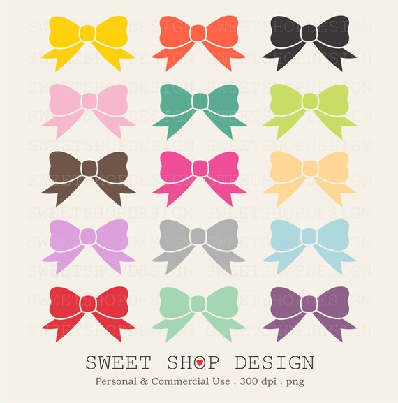 Bows Clip Art Printable Clip Art Royalty Free Clip Art | Etsy