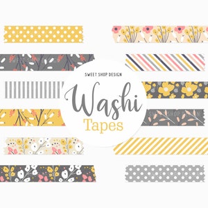 Valentine's Day Washi Tape Printable Planner Stickers, Washi Tape