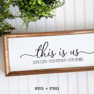 This Is Us SVG: Family Quote Home Decor (PNG, SVG)