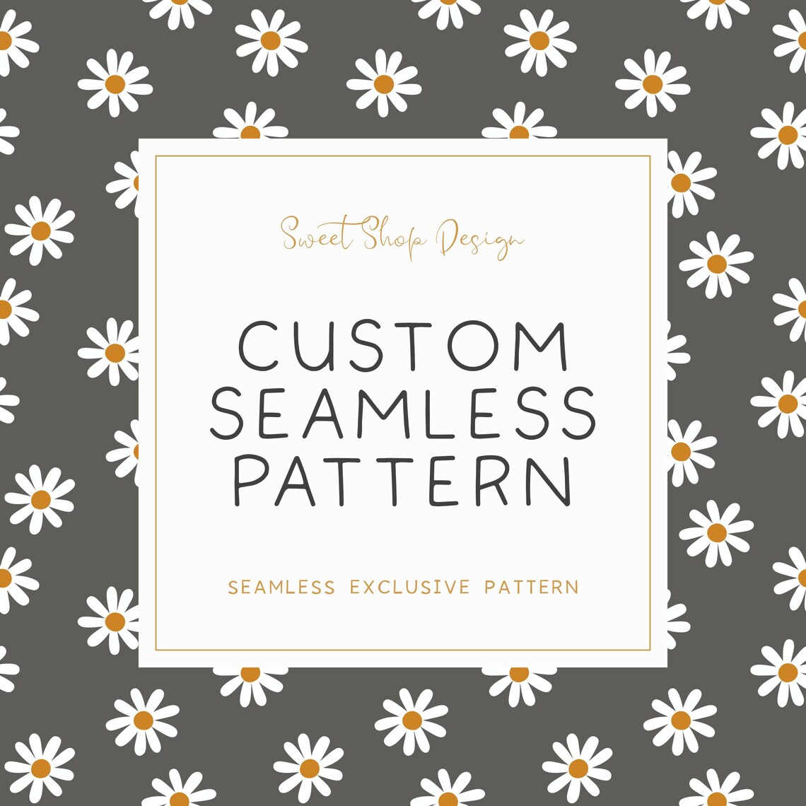 EXCLUSIVE Custom Seamless Pattern, Custom Design File - Etsy