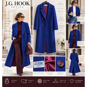 Jg Hook Wool Coat - Etsy