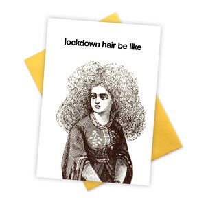 Lockdown haar zijn als. Grappige verjaardagskaart. BFF briefpapier. Sociale distantiëren Miss you Love Card . Pandemic Isolation Quarantaine bday kaarten