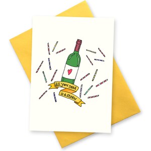 Drôle carte d’anniversaire meilleur ami des mères. Bouteille de vin. Cartes d’amour drôle de petit ami. Carte de voeux de nuit de filles BFF. Partie de poule
