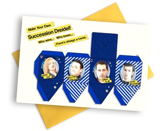 Funny Hanukkah card . Printable make your own Dreidel Chanukah greetings cards . Modern Judaica Chrismukkah . Sustainable Jewish holiday