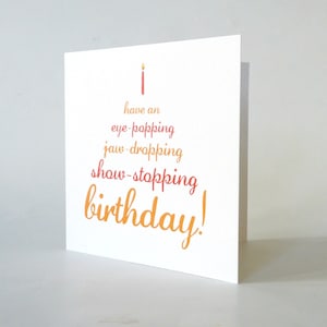 Lustige Geburtstagskarte. niedliche Vintage Typografie Kuchen Kerze Gruß-und Glückwunschkarten. für meine beste Freundin Mama Schwester Freund