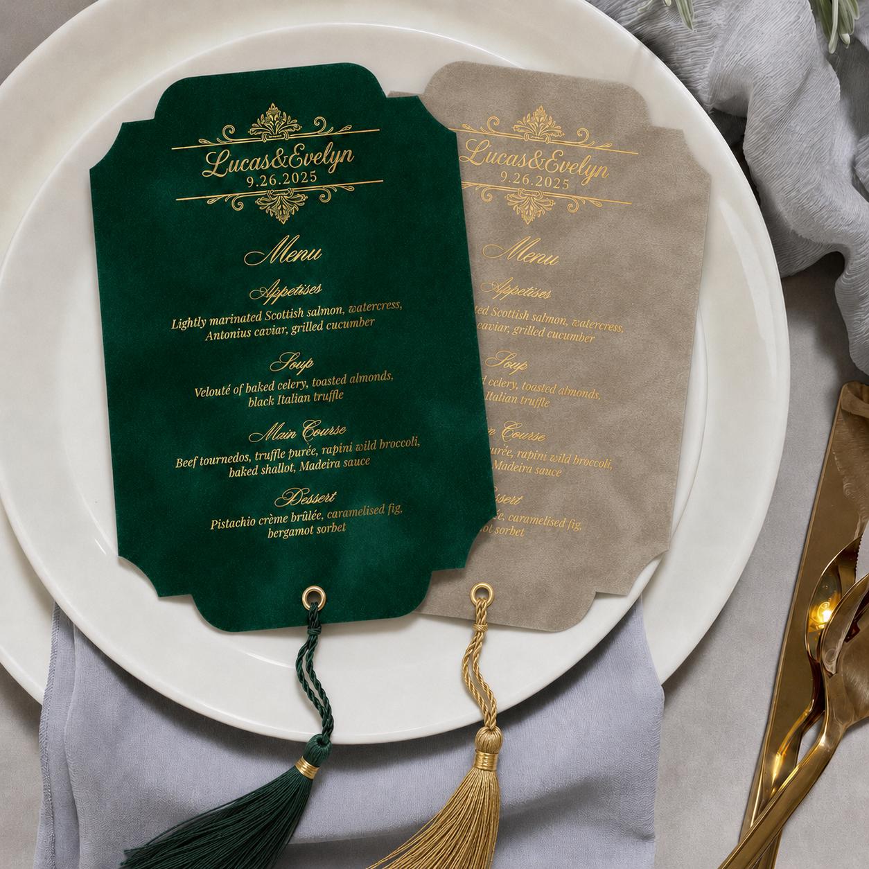 Vintage Wedding Menu - Etsy