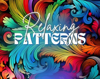 Libro para colorear con patrones relajantes: 50 páginas con espirales para aliviar el estrés (descarga en PDF).