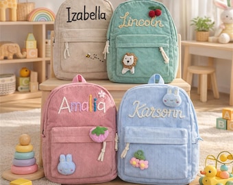 Personalized Kids Backpack, Toddler School Backpack, Back to school gift, Flower Girl Gift, Preschool Backpack, Kindergarten Kids Bag Gift