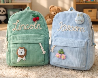 Custom Name Kids Backpack | Personalized Toddler School Bag | Children's Customized Book bag | Children's Backpack | Back to school gift