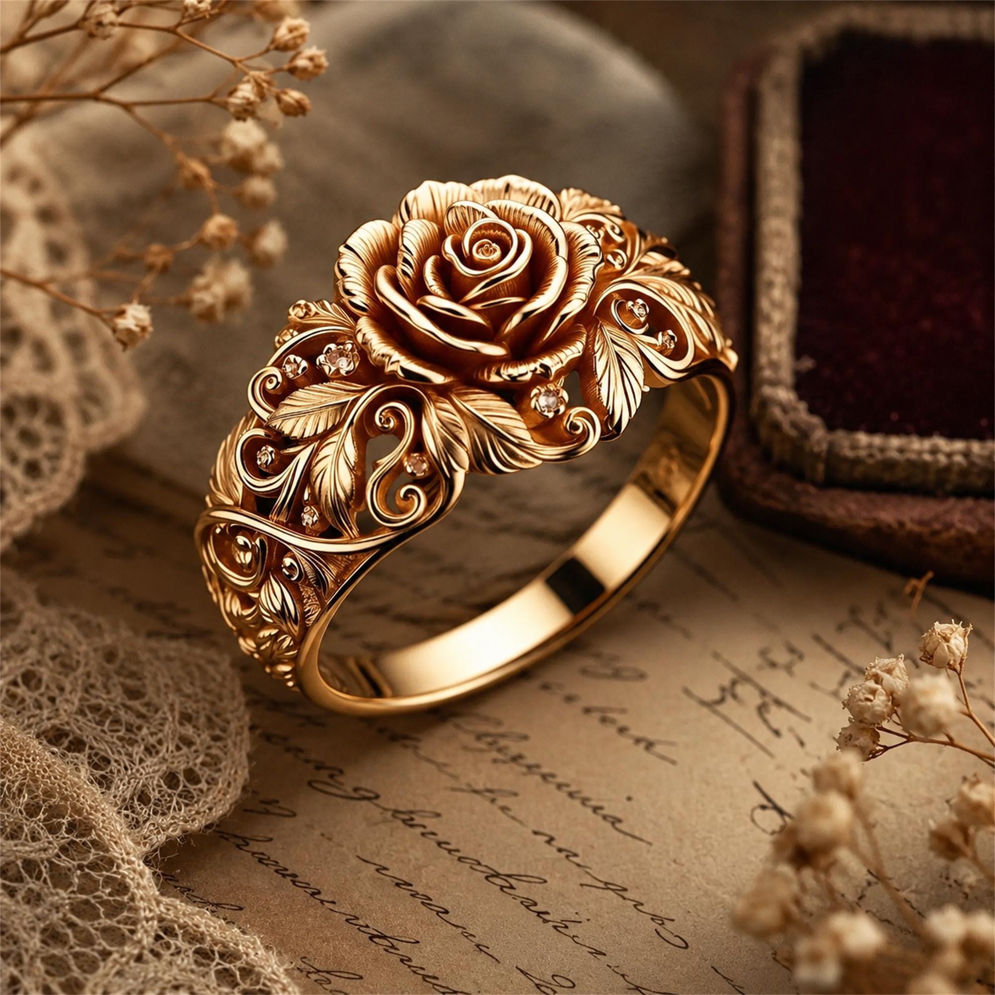 Antique gold ring - Etsy 日本