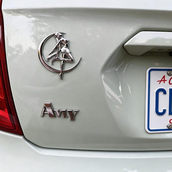 Sailor Moon Anime Badge Emblem Car Rear Trunk Fender Sticker