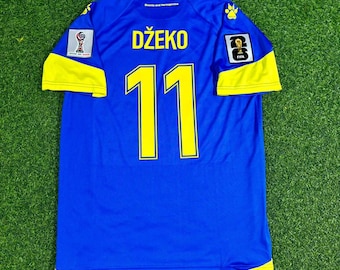 Edin Dzeko Bosnia and Herzegovina 2026 World Cup Blue Home Football Jersey