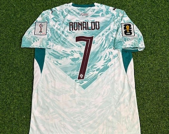 Cristiano Ronaldo # 7 Portugal 2026 WM weißes Auswärts-Fußballtrikot-Kit