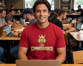 Camiseta de comisionado de fútbol fantasy, camiseta de humor deportivo de Comfort Colors