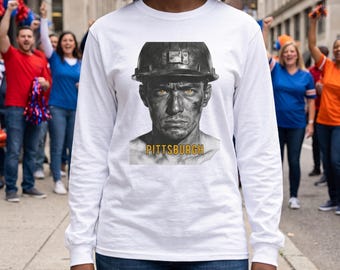 Pittsburgh Steelworker Long Sleeve Shirt, Vintage Mill Worker Tee, Comfort Colors Steel City Gift, Gameday Tailgate Shirt, Yinzer Gift