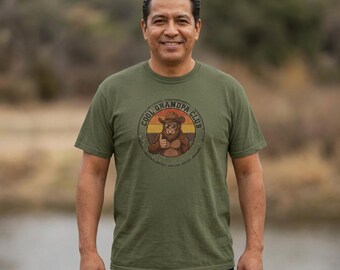 Camiseta del Club del Abuelo Genial, Regalo Divertido para Abuelos con Pie Grande, Camiseta Retro de Sasquatch, Camiseta Comfort Colors, Día del Padre para el Abuelo
