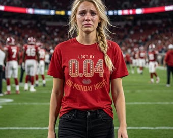 Camiseta "Lost by 0.04 Monday Night Football", Comfort Colors Trash Talk