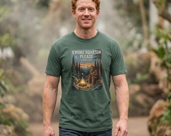 Camiseta Comfort Colors Bigfoot S'more Squatch para acampar, camiseta Camp Life Sasquatch