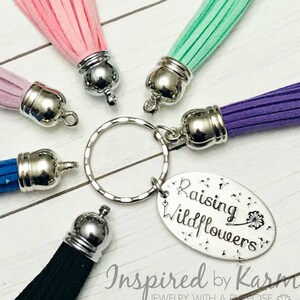 Raising Wildflowers Key Chain,Mother&#39;s Day Jewelry,Christian Jewelry,Faith Jewelry,Mom Key Chain,Mom Life,Gift for Mom,Mom Quote Accessories