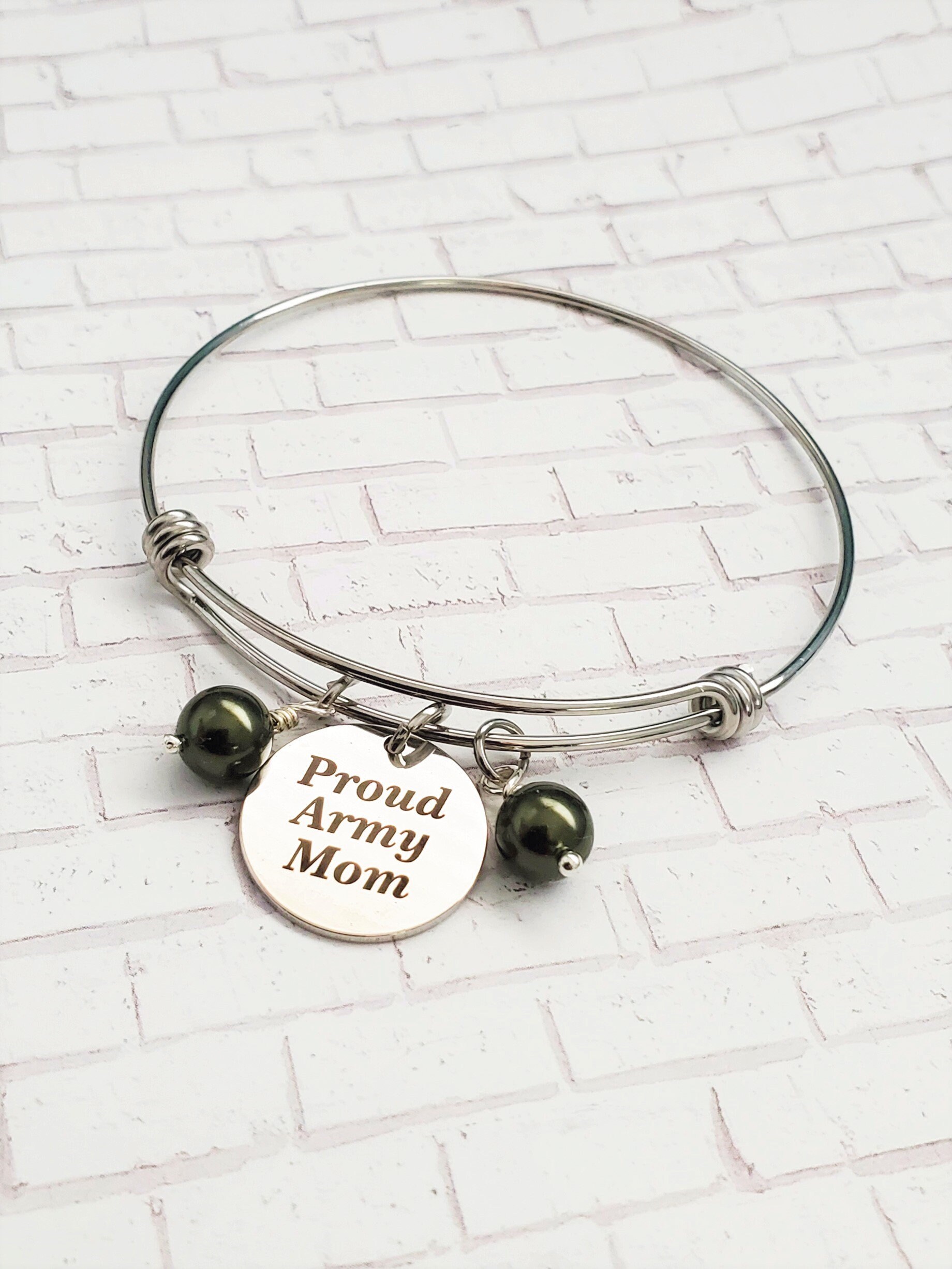 Proud army mom bracelets sale