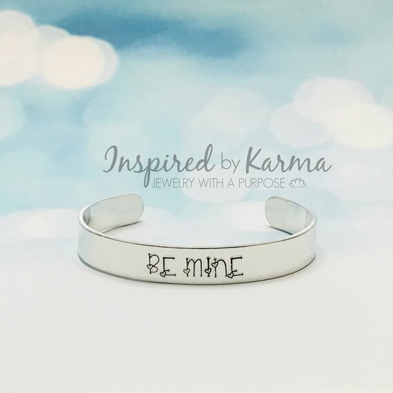 Be Mine Jewelry,Cuff Bracelet,I Love You,Girlfriend Necklace,Gift for  Wife,Heart Necklace,Mother's Day Jewelry,BFF Jewelry,Heart Jewelry