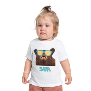 Maglietta per neonati e bambini con orsetto super cool immagine 7