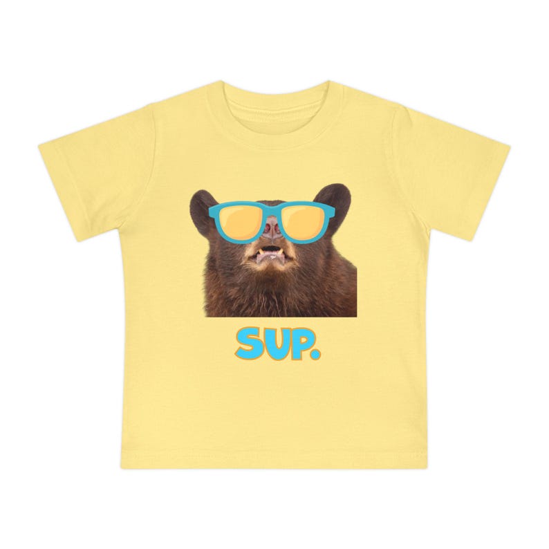 Maglietta per neonati e bambini con orsetto super cool immagine 3
