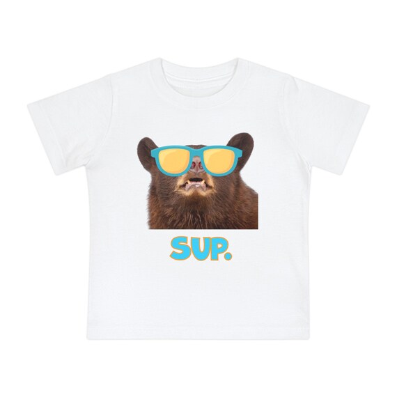 sup cool bear toddler and baby tee